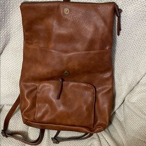 Sonoma Chestnut Leather Backpacks